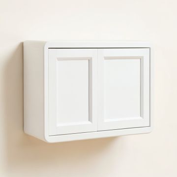 Hill Arc Wall-Mounted Entry Cabinet (synthetic illustration; no displayed measurements)