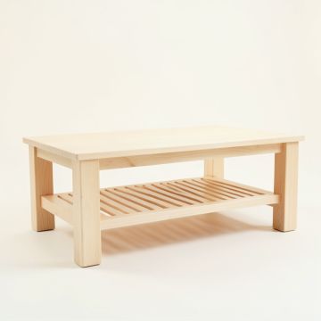 Aspen Bend Coffee Table - Ivory (synthetic illustration; no displayed measurements)