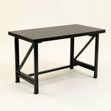 Spruce Brook Empty Workshop Workbench - Black (synthetic illustration; no displayed measurements)