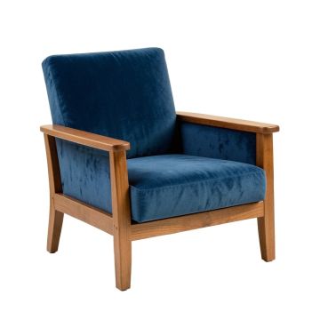 Shore Bluff Upholstered Armchair - Blue (synthetic illustration; no displayed measurements)