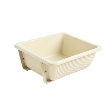 Oak Arc Empty Railing Planter With Integral Brackets - Ivory