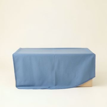 Dawn Crest Flat Bed Sheet - Blue (synthetic illustration; no displayed measurements)