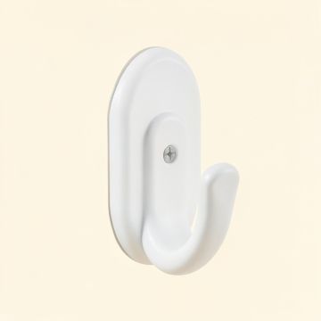 Olive Brook Wall-Mounted Robe Hook - White (synthetic illustration; no displayed measurements)