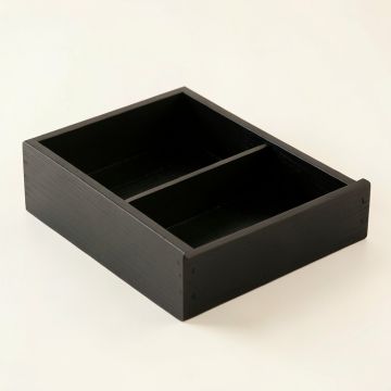 Pine Bend Empty Pantry Drawer Organizer Insert - Black (synthetic illustration; no displayed measurements)