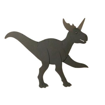Medrano Dinosaur Portrait - Triceratops Paper Print