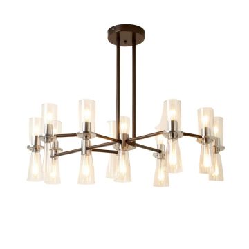 Grier 8-Light Sputnik Modern Linear Chandelier