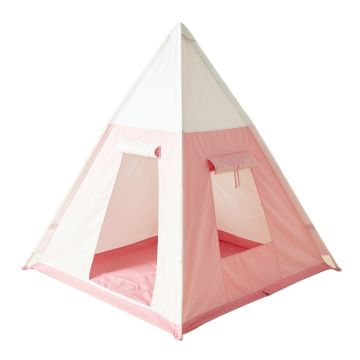 Large Kids Play House Heavy Duty Canvas Cotton With Floor Mat For Bedroom Indoor Outdoor