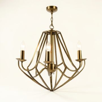 Maggiemae 4 - Light Lantern Geometric Chandelier (synthetic illustration; no displayed measurements)