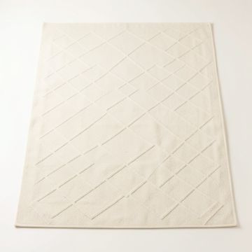Hazel Branch Rectangular Area Rug - Ivory (synthetic illustration; no displayed measurements)