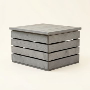 Maple Bend Closed Outdoor Storage Box - Gray (synthetic illustration; no displayed measurements)