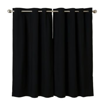 Scarsdale Extra Solid Blackout Thermal Grommet Single Curtain Panel