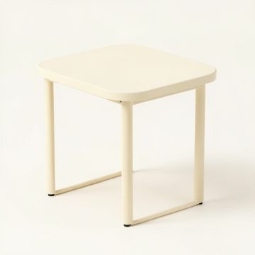 Ash Brook Compact Balcony Table - Cream (synthetic illustration; no displayed measurements)
