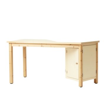 Elm Crest Empty Workshop Workbench - Cream (synthetic illustration; no displayed measurements)