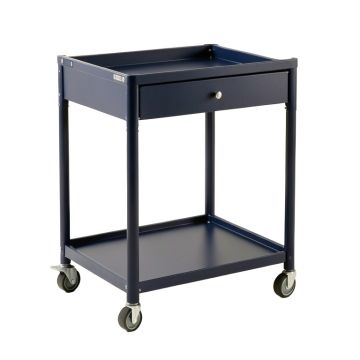 Flint Brook Empty Rolling Workshop Cart - Navy