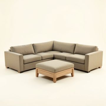 Aniko 116 '' Wide Reversible Modular Corner Sectional With Ottoman (synthetic illustration; no displayed measurements)