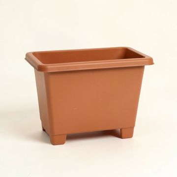 Birch Crest Empty Raised Planter - Terracotta (synthetic illustration; no displayed measurements)