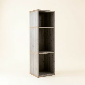 River Branch Narrow Cubby Tower - Gray (synthetic illustration; no displayed measurements)