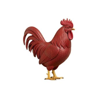 Rooster On Wooden Block Wall Décor