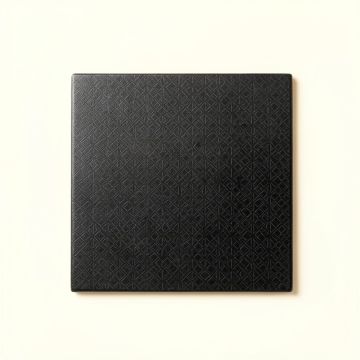 Vale Arc Uninstalled Square Decorative Tile - Black (synthetic illustration; no displayed measurements)