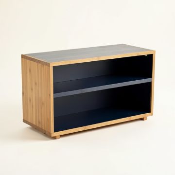 Lake Bluff Low Bookcase - Navy (synthetic illustration; no displayed measurements)
