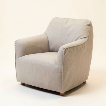Doyden 30 '' Wide Linen Balloon Chair (synthetic illustration; no displayed measurements)