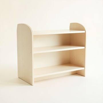 Dune Bend Desktop Shelving Unit - Ivory (synthetic illustration; no displayed measurements)