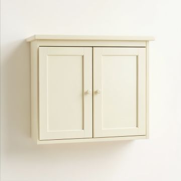 Flint Bluff Wall-Mounted Entry Cabinet - Cream (synthetic illustration; no displayed measurements)