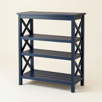 Vale Bridge Empty Seed-Starting Shelving Unit Without Lights - Navy (synthetic illustration; no displayed measurements)
