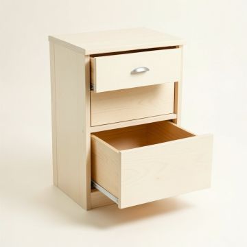 Holly Crossing Freestanding Pull-Out Hamper Cabinet - Ivory (synthetic illustration; no displayed measurements)