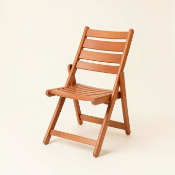 River Brook Folding Outdoor Chair - Terracotta (synthetic illustration; no displayed measurements)