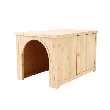 Slate Brook Empty Furniture-Style Litter Enclosure - Ivory