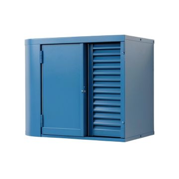 Cliff Bluff Wall-Mounted Entry Cabinet - Blue (synthetic illustration; no displayed measurements)