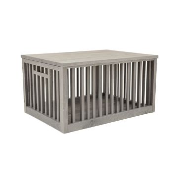 Cove Brook Empty Furniture-Style Pet Crate - Gray
