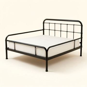 Francis Farmhouse Metal Platform Bed (synthetic illustration; no displayed measurements)