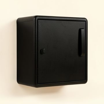 Olive Dell Wall-Mounted Laundry Cabinet - Black (synthetic illustration; no displayed measurements)
