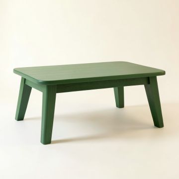 Oak Field Coffee Table - Green (synthetic illustration; no displayed measurements)