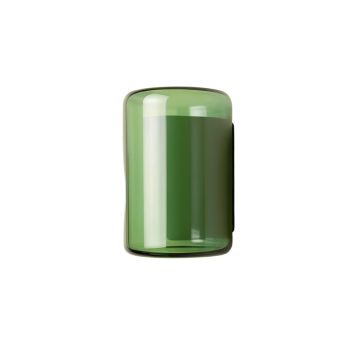 Hazel Bend Wall Sconce Mounted On A Plain Wall - Green