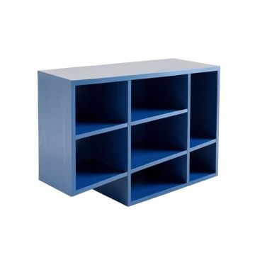 Cliff Bend Desktop Shelving Unit - Blue (synthetic illustration; no displayed measurements)