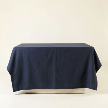Harbor Bridge Flat Bed Sheet - Navy (synthetic illustration; no displayed measurements)