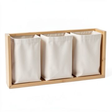 Spruce Canyon Laundry Sorting Station With Plain Removable Bags - Beige (synthetic illustration; no displayed measurements)