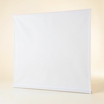 Quickscreen Series White Portable Projection Screen (synthetic illustration; no displayed measurements)