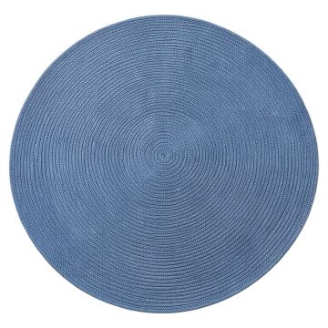 Alder Bend Round Area Rug - Blue