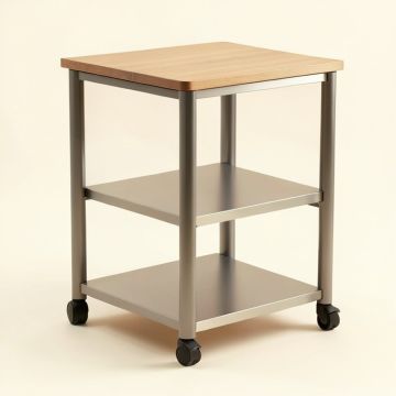 Eilardt Microwave Stand Storage Kitchen Cart (synthetic illustration; no displayed measurements)