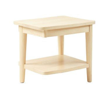 Ridge Edge Side Table - Ivory