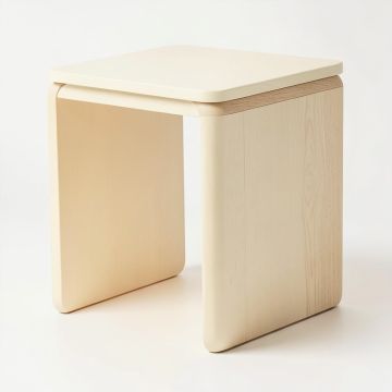 Hazel Brook Side Table - Cream (synthetic illustration; no displayed measurements)