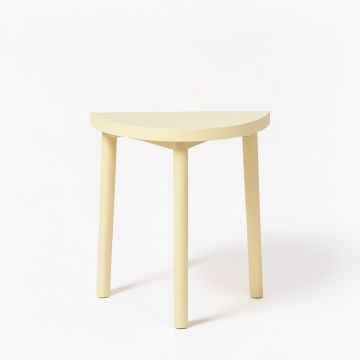 Reed Bend Compact Balcony Table - Cream (synthetic illustration; no displayed measurements)