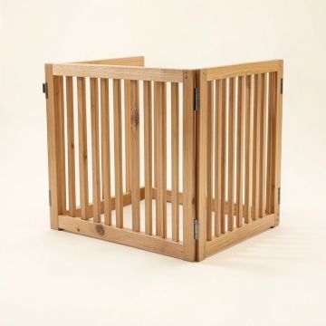 3-Panel Free Standing Pet Gate (synthetic illustration; no displayed measurements)