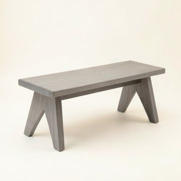 Cliff Branch Indoor Bench - Gray (synthetic illustration; no displayed measurements)