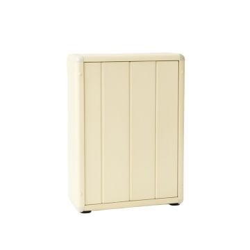 Alder Bend Narrow Outdoor Storage Bench - Cream