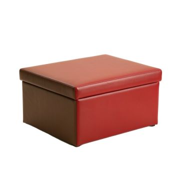Vanwagoner Faux Leather Flip Top Storage Bench